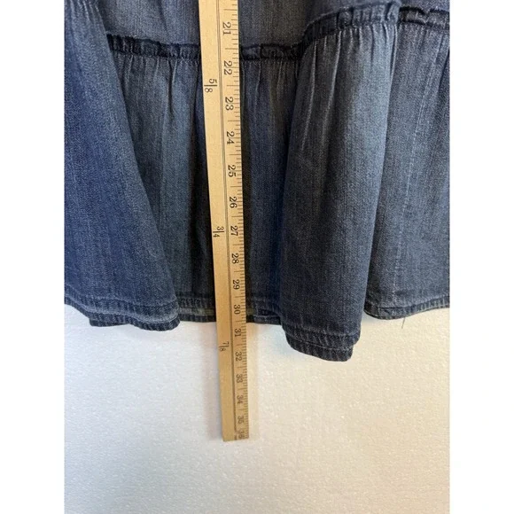 Jones Wear Jeans Women Skirts Size 12 Blue Wash Denim Casual Western Y2K NWT - Picture 7 of 9